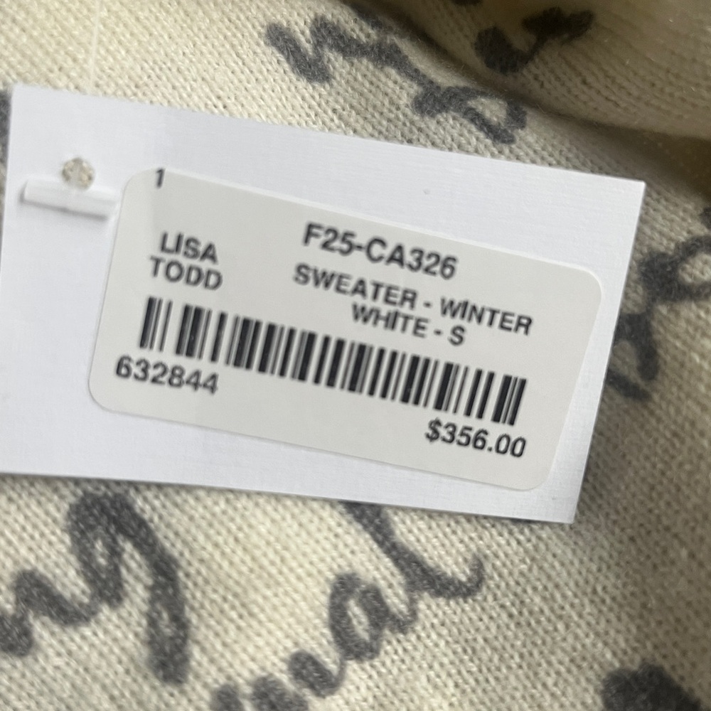 Lisa Todd Normal is Boring NWT Cashmere Sweater - Picture 7 of 7